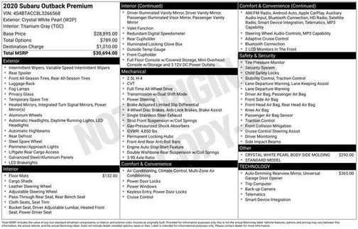 2020 Subaru Outback Premium