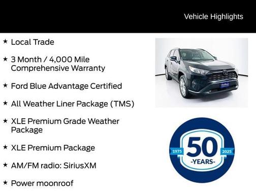 Midnight Black Metallic 2021 Toyota RAV4 XLE Premium