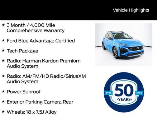 Blue Wave 2022 Hyundai KONA N Line