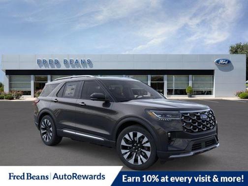 Black Metallic 2026 Ford Explorer Platinum
