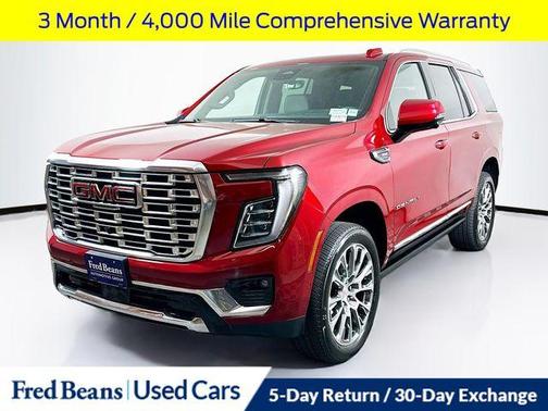 Volcanic Red 2025 GMC Yukon Denali