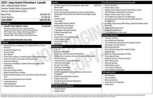 2021 Jeep Grand Cherokee L Laredo