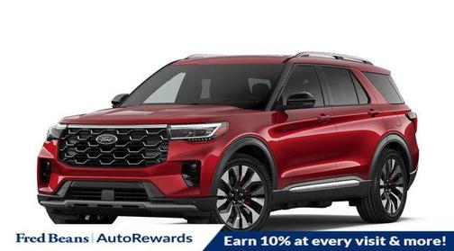 Rapid Red Metallic Tinted Clearcoat 2026 Ford Explorer Platinum