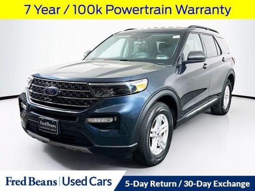 Blue Metallic 2022 Ford Explorer XLT