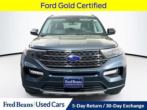 Blue Metallic 2022 Ford Explorer XLT