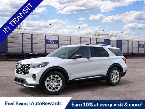White 2027 Ford Explorer Platinum