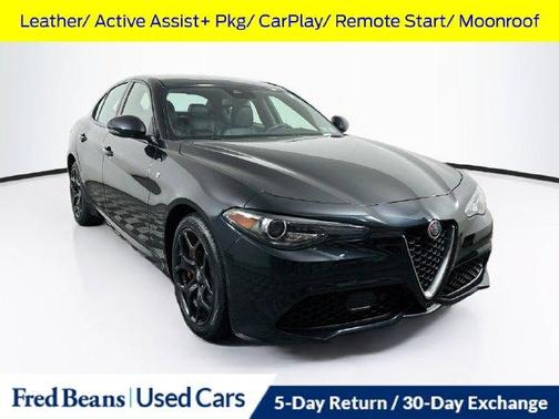 Vulcano Black Metallic 2023 Alfa Romeo Giulia Ti