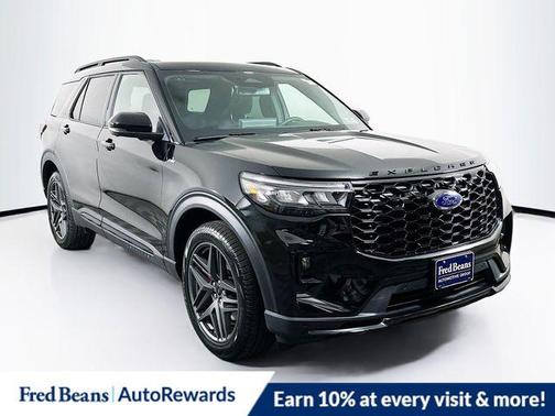 Agate Black Metallic 2026 Ford Explorer ST-Line