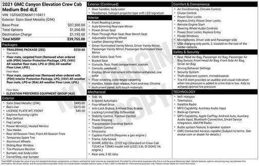 Satin Steel Metallic 2021 GMC Canyon Elevation