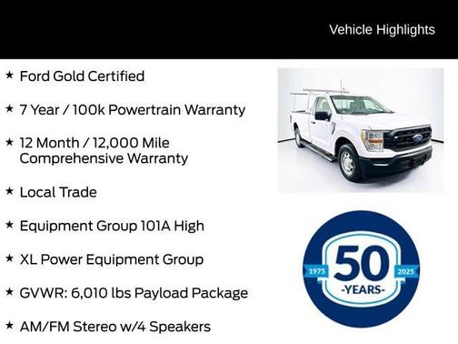 Oxford White 2022 Ford F-150 XL