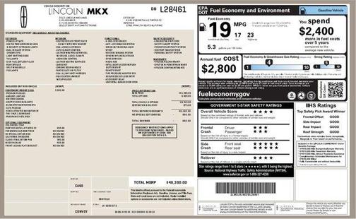 2013 Lincoln MKX Base