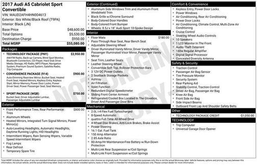 2017 Audi A5 2.0T Sport