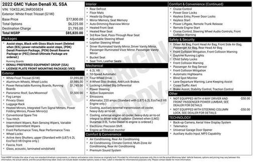 2022 GMC Yukon XL Denali