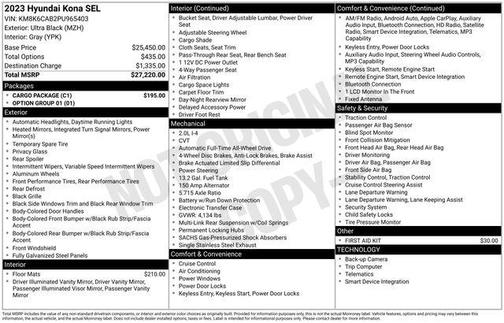2023 Hyundai KONA SEL