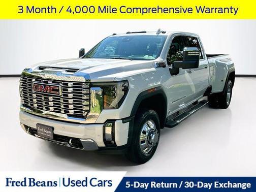 White Frost Tri-Coat 2024 GMC Sierra 3500 Denali