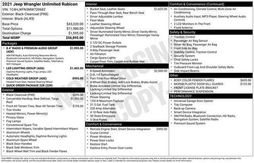 2021 Jeep Wrangler Unlimited Rubicon