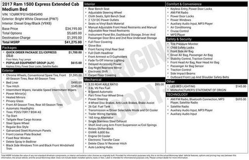 2017 RAM 1500 Express