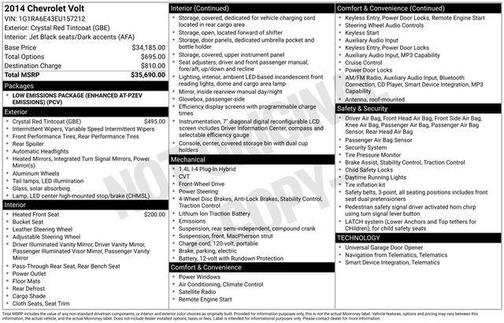 2014 Chevrolet Volt Base