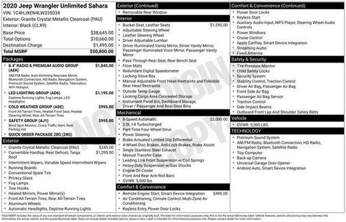 2020 Jeep Wrangler Unlimited Sahara