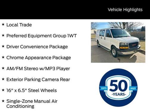 2020 GMC Savana 2500 Work Van