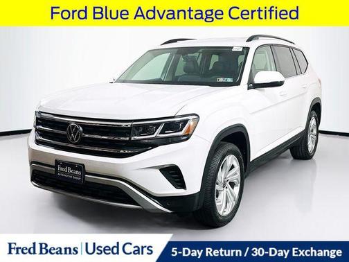 Pure White 2023 Volkswagen Atlas 3.6L SE w/Technology