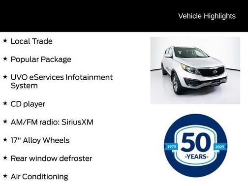 Bright Silver 2014 Kia Sportage LX