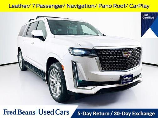 Crystal White Tri-Coat 2023 Cadillac Escalade ESV Premium Luxury