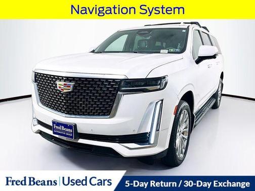 Crystal White Tri-Coat 2023 Cadillac Escalade ESV Premium Luxury