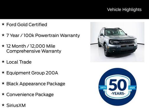 Carbonized Gray Metallic 2025 Ford Bronco Sport Big Bend