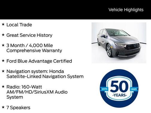 Sonic Gray Pearl 2023 Honda Odyssey Touring