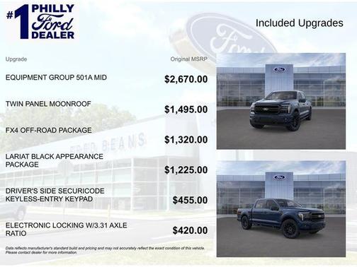 Blue Metallic 2026 Ford F-150 Lariat