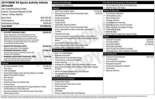 2019 BMW X5 xDrive40i