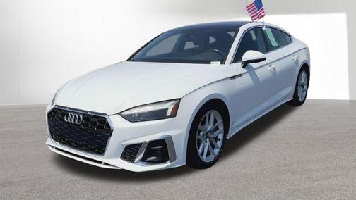 Arkona White 2024 Audi A5 Sportback 45 S line quattro Premium