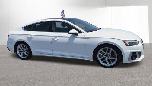 Arkona White 2024 Audi A5 Sportback 45 S line quattro Premium