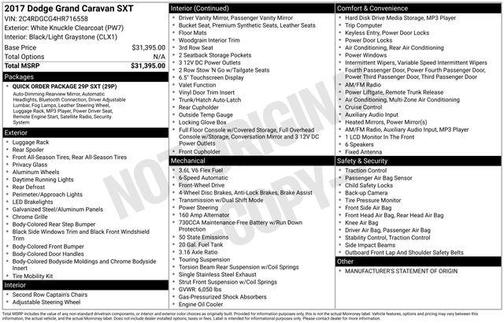 2017 Dodge Grand Caravan SXT