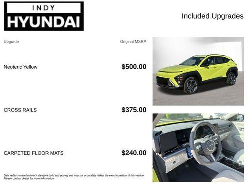 Yellow 2026 Hyundai KONA SEL Premium