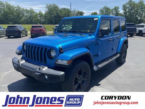 Hydro Blue Pearlcoat 2022 Jeep Wrangler Unlimited Sahara Altitude