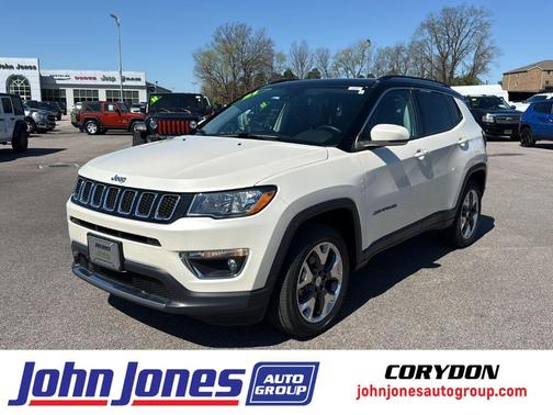 Pearl White Tri-Coat 2021 Jeep Compass Limited