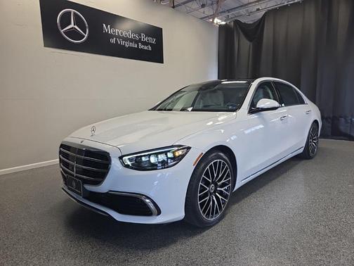 MANUFAKTUR Moonlight White Metallic 2024 Mercedes-Benz S-Class 4MATIC