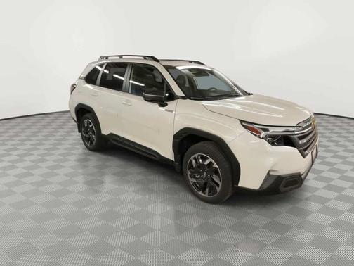 Crystal White Pearl 2025 Subaru Forester Limited Hybrid