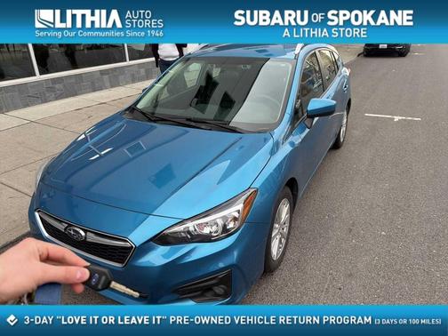 Island Blue Pearl 2018 Subaru Impreza 2.0i Premium