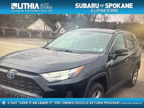 Midnight Black Metallic 2022 Toyota RAV4 Hybrid XLE