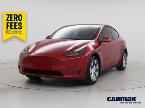 Red 2023 Tesla Model Y Long Range