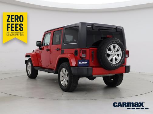 Red 2018 Jeep Wrangler Unlimited Sahara