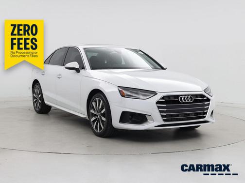 White 2020 Audi A4 Premium