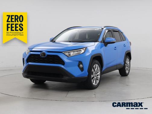 Blue 2020 Toyota RAV4 XLE Premium