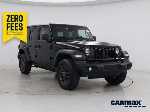 Black 2025 Jeep Wrangler Sport S