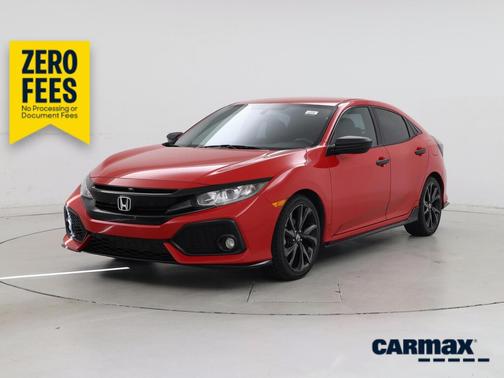 Red 2018 Honda Civic Sport