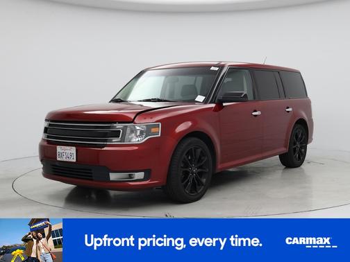 Red 2016 Ford Flex SEL