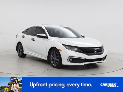 White 2020 Honda Civic EX